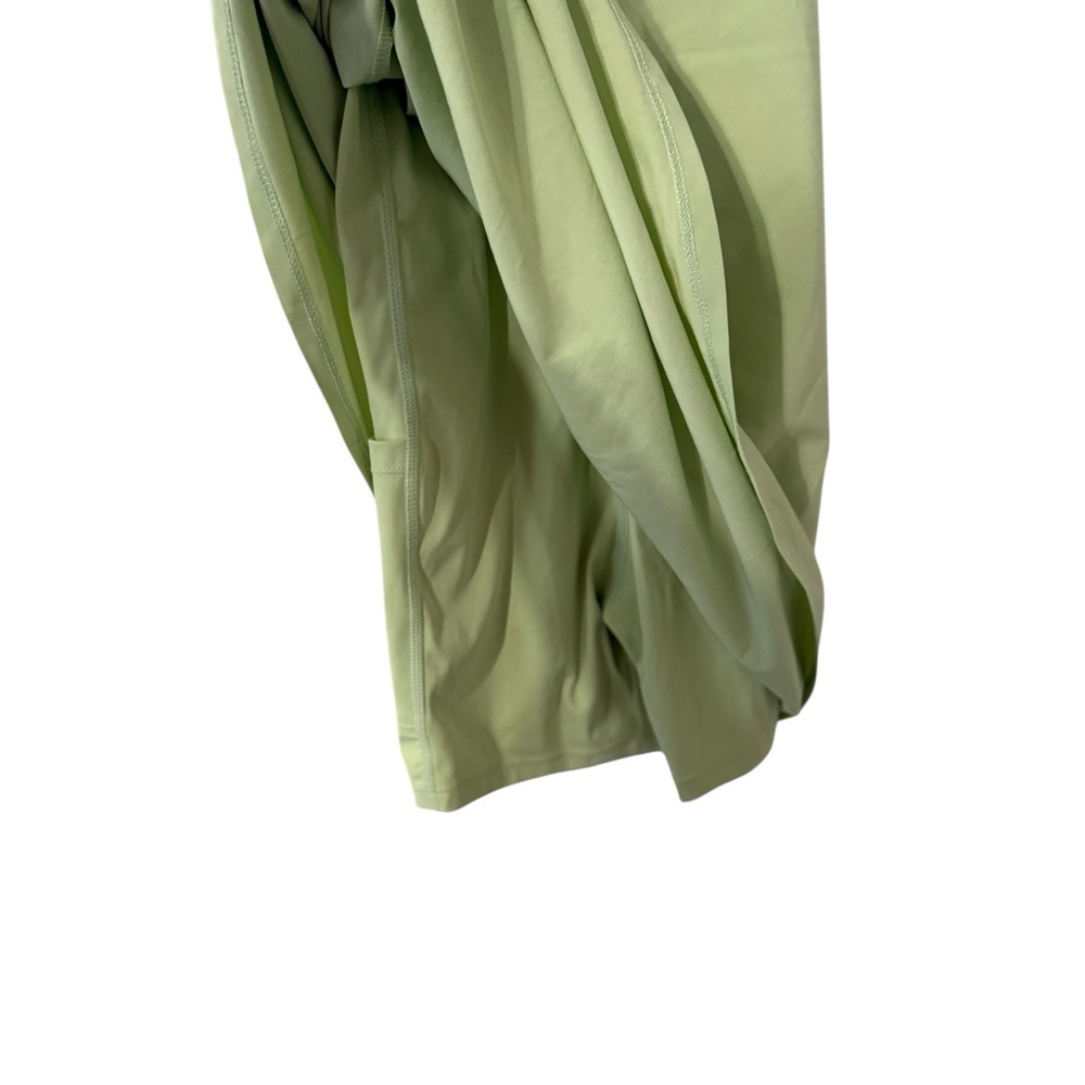 ABERCROMBIE & FITCH Athletic One-Shoulder Lime Green Mini Dress - Picture 6 of 7